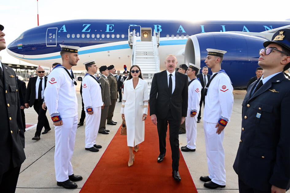Prezident İlham Əliyev İtaliyada işgüzar səfərdədir