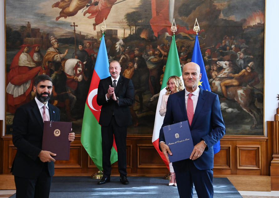 Romada Azərbaycan ilə İtaliya arasında imzalanmış sənədlərin mübadiləsi mərasimi olub