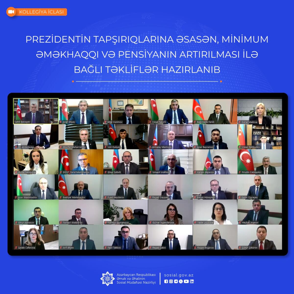 Minimum əməkhaqqı və pensiyanın artırılması ilə bağlı təkliflər hazırlanıb
