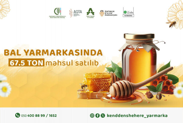 Bu il bal yarmarkasında 67 tondan çox arıçılıq məhsulu satılıb