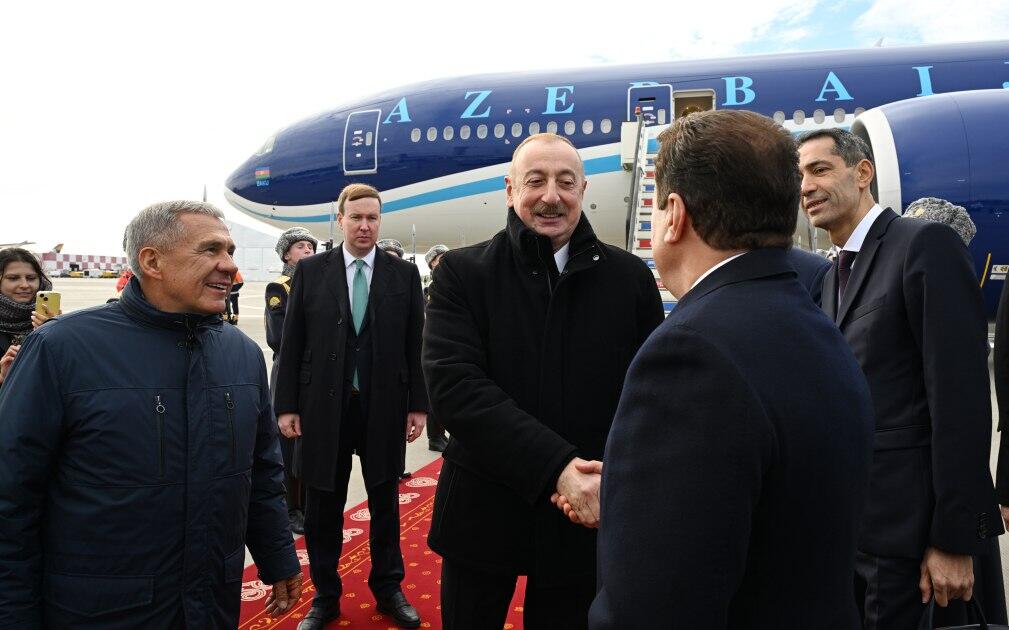 Azərbaycan Prezidenti İlham Əliyev Rusiyaya səfərə gedib