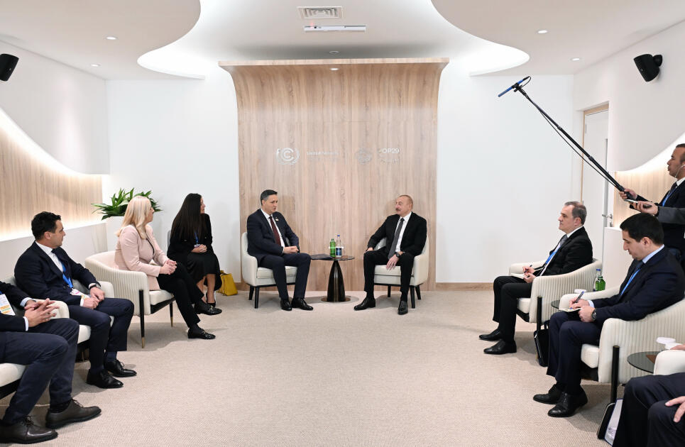 Prezident İlham Əliyev bir sıra görüşlər keçirib