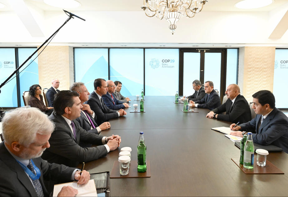 Prezident İlham Əliyev bir sıra görüşlər keçirib