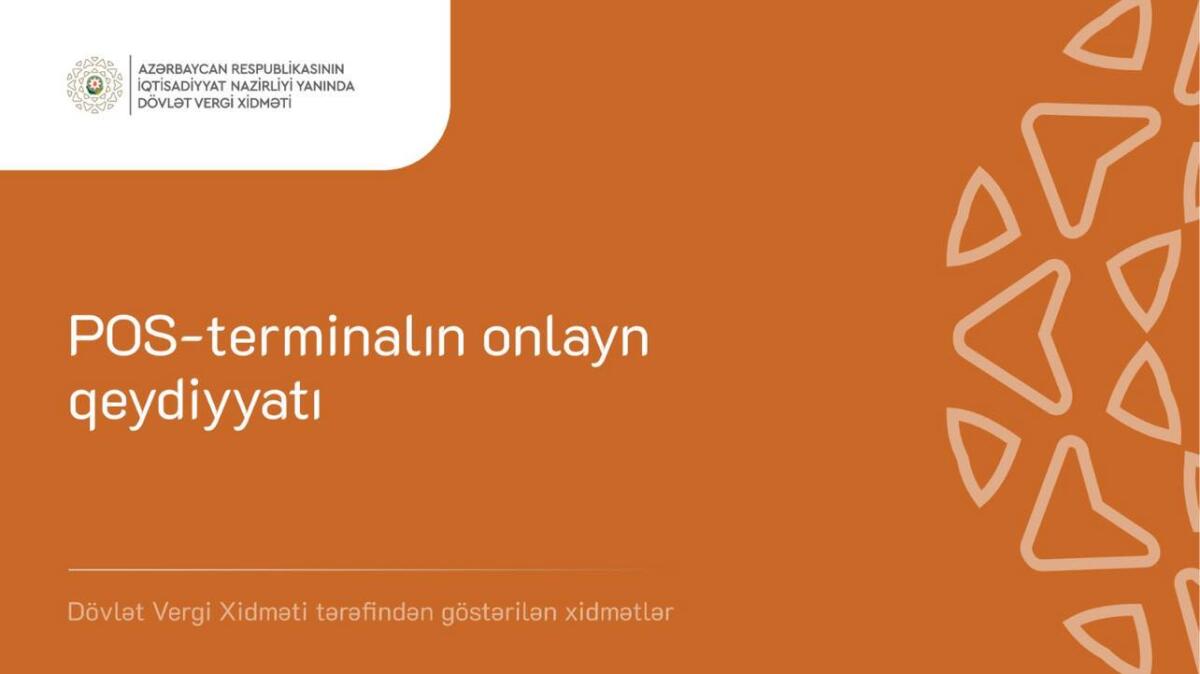“POS-terminalın onlayn qeydiyyatı” elektron xidməti