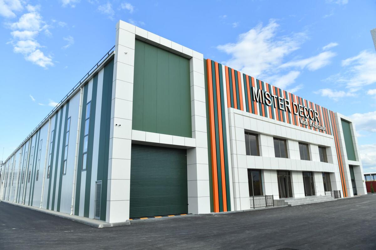 Ağdamdan dünya bazarına: “Mister Decor” üçüncü istehsal xəttini istifadəyə verəcək