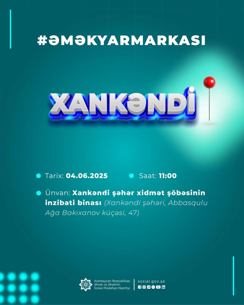 Xankəndidə əmək yarmarkası keçiriləcək