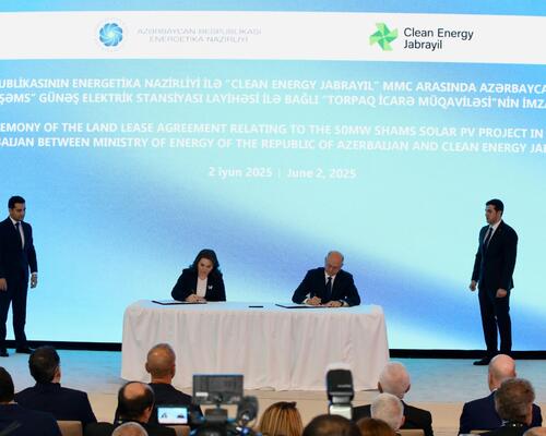 Bakı Enerji Həftəsində yaşıl enerji üzrə əməkdaşlıq sənədləri imzalanıb