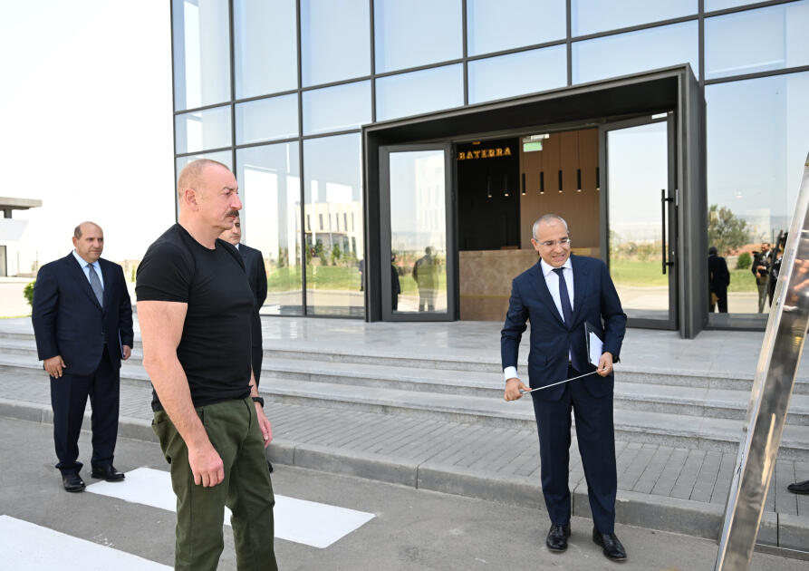 Prezident İlham Əliyev Ağdam Sənaye Parkında tütün məmulatlarının istehsalı müəssisəsinin açılışında iştirak edib