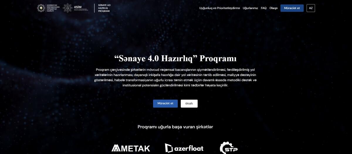 Sənaye 4.0-da yeni dövr: “industry.az” ilə texnoloji transformasiyaya qoşulmaq asanlaşır