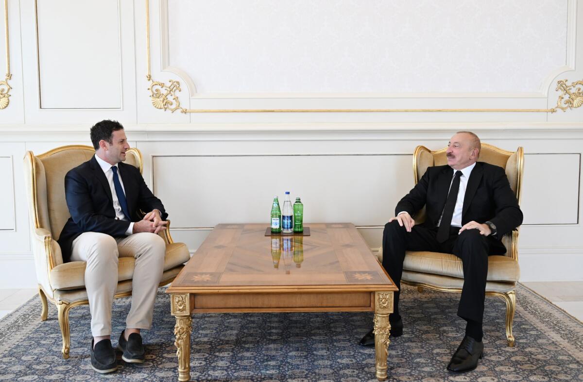 Prezident İlham Əliyev “The Goldman Sachs Group Inc.” şirkətinin rəsmisini qəbul edib