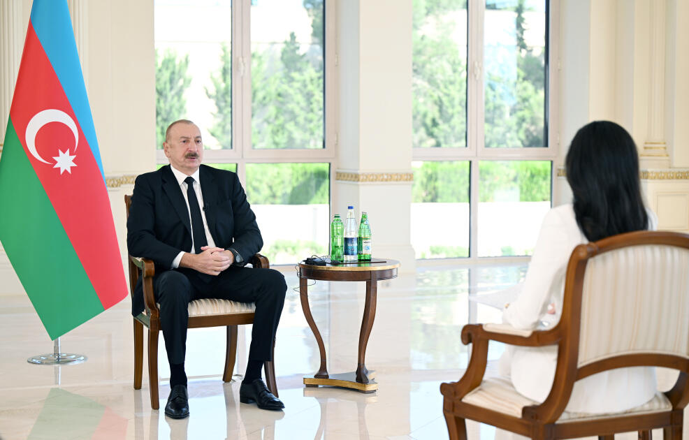 Azərbaycan Prezidenti İlham Əliyev “Əl-Ərəbiyyə” telekanalına müsahibə verib