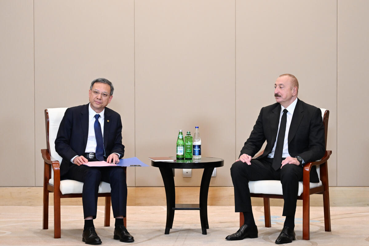Prezident İlham Əliyev "Energy China" şirkətinin rəsmisi ilə görüşüb