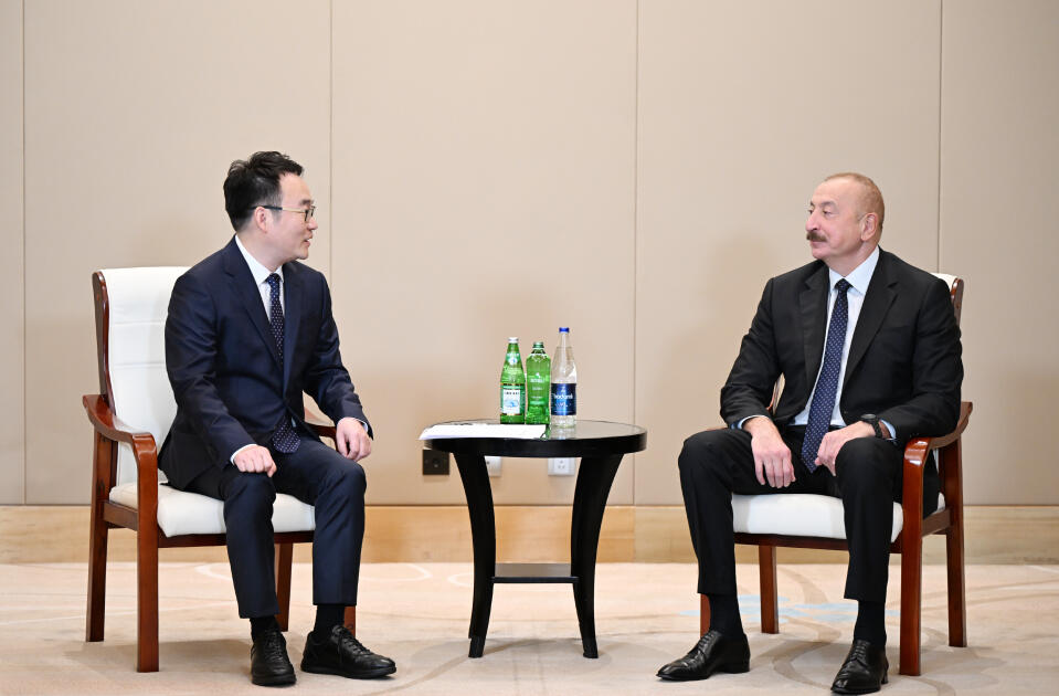 Prezident İlham Əliyev “Powerchina group” şirkətlər qrupunun icraçı vitse-prezidenti ilə görüşüb