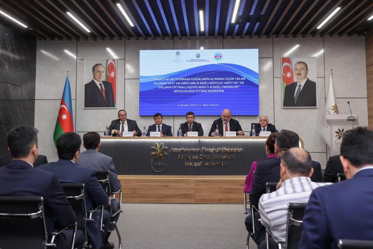 Tikinti sektoru ilə bağlı dövlət qurumları və sahibkarların iştirakı ilə ictimai müzakirə təşkil olunub