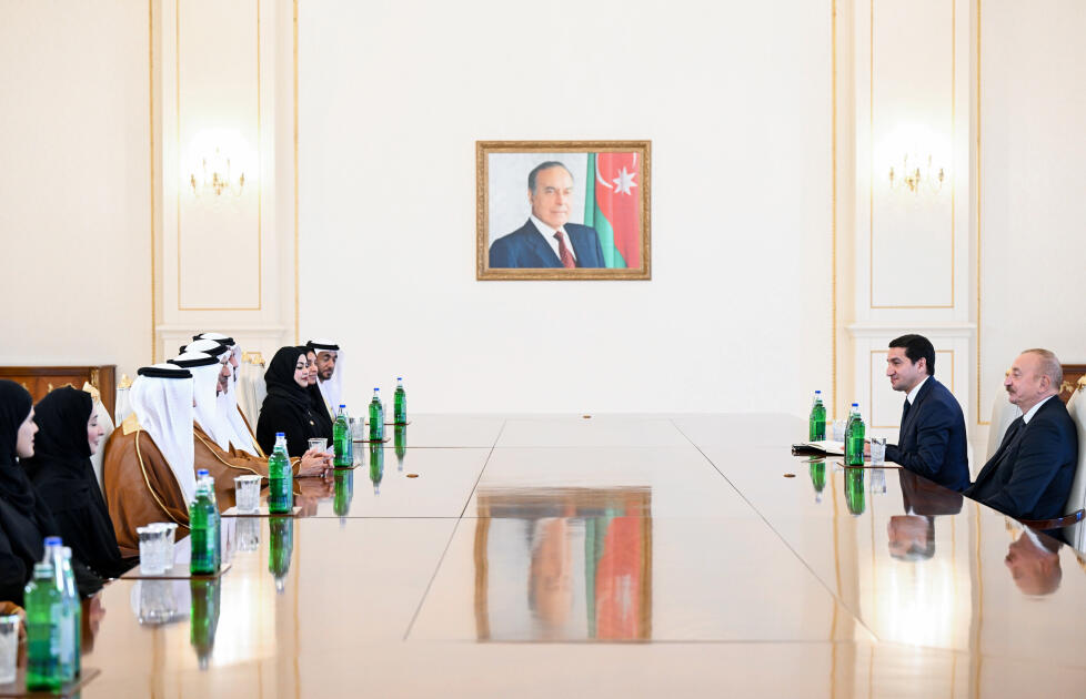 Prezident İlham Əliyev Birləşmiş Ərəb Əmirlikləri Federal Milli Şurasının sədrini qəbul edib