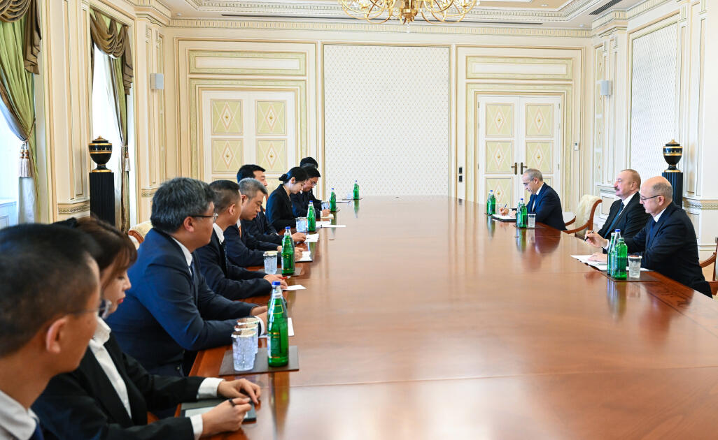 Prezident İlham Əliyev Çinin “China Datang Corporation Ltd.” şirkətinin nümayəndə heyətini qəbul edib
