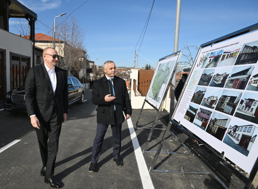 Prezident İlham Əliyev Xankəndinin Kərkicahan qəsəbəsində olub