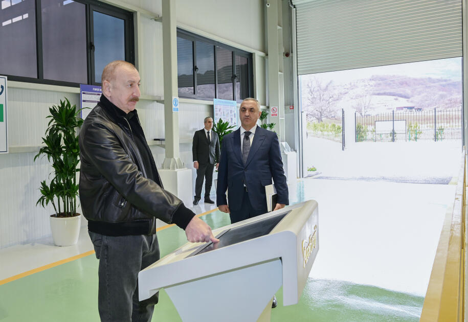 Prezident İlham Əliyev Ağdərə rayonunda “Qozlukörpü” Su Elektrik Stansiyasının açılışında iştirak edib