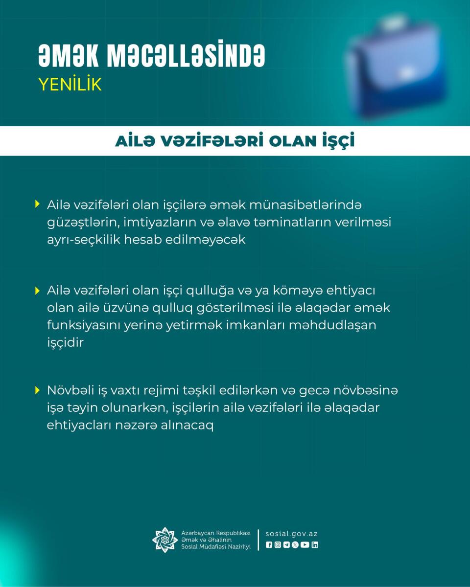 Əmək qanunvericiliyində yeniliklər nələrdir?