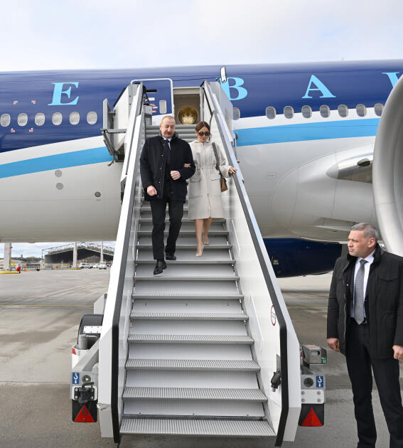 Prezident İlham Əliyev Almaniyaya səfərə gedib