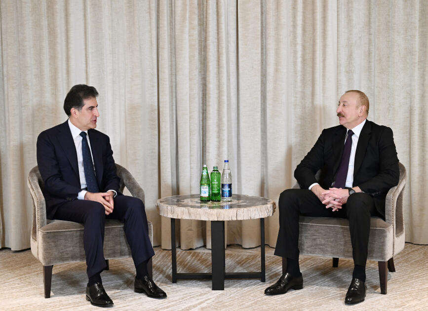 Prezident İlham Əliyev Münxendə İraq Kürdüstan Regionunun başçısı ilə görüşüb