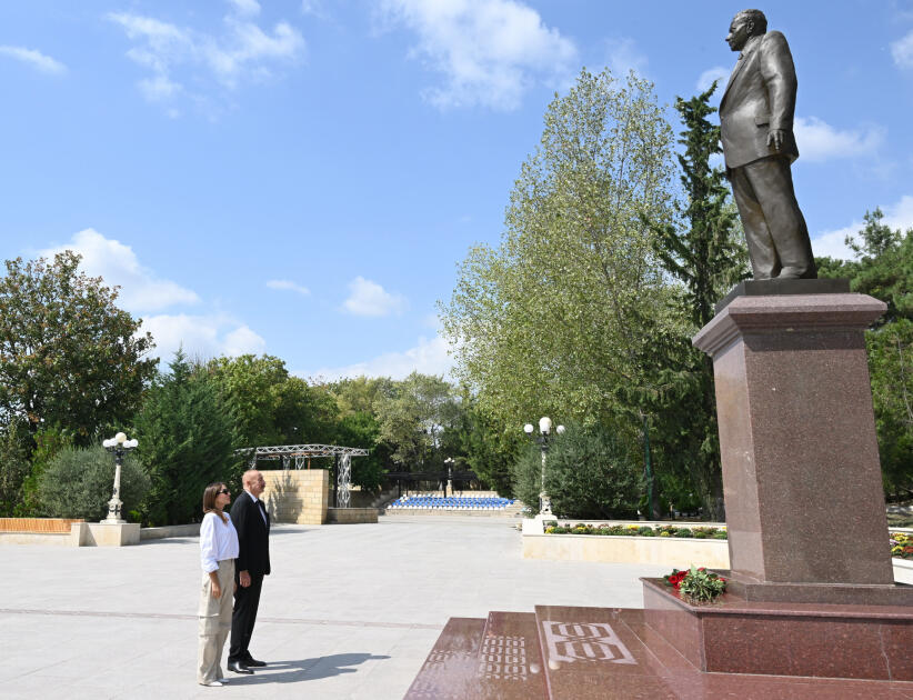 Prezident İlham Əliyev və birinci xanım Mehriban Əliyeva Şamaxı rayonuna səfər ediblər