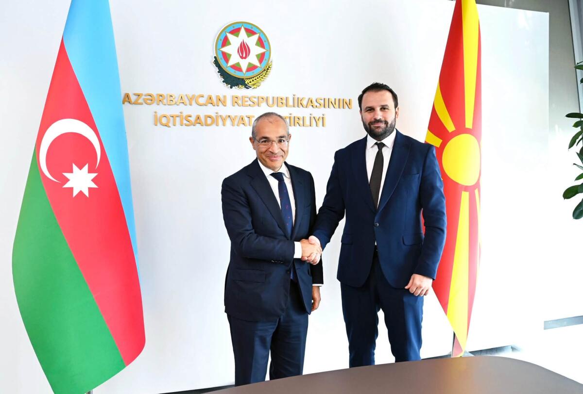 Azərbaycan və Şimali Makedoniya arasında iqtisadi əməkdaşlığın genişləndirilməsi müzakirə edilib