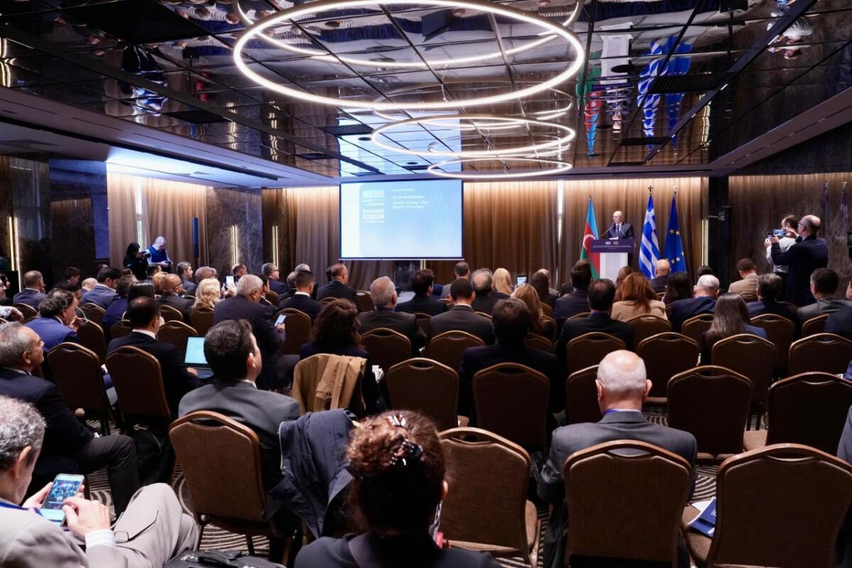 Azərbaycan-Yunanıstan biznes forumu keçirilib