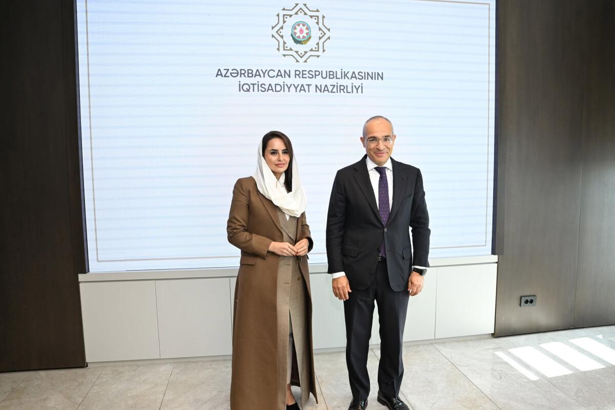 İqtisadiyyat naziri Rəqəmsal Əməkdaşlıq Təşkilatının Baş katibi ilə görüşüb