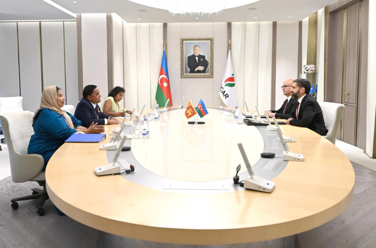 SOCAR ilə Şri-Lanka şirkətləri arasında əməkdaşlıq imkanlarına dair fikir mübadiləsi aparılıb