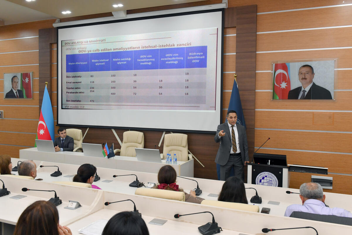 Ali təhsil müəssisələrinin professor-müəllim heyəti üçün vergi savadlılığı üzrə təlim keçirilib