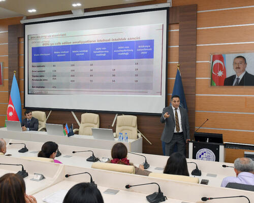 Ali təhsil müəssisələrinin professor-müəllim heyəti üçün vergi savadlılığı üzrə təlim keçirilib