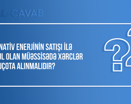 Alternativ enerjinin satışı ilə məşğul olan müəssisədə xərclər necə uçota alınmalıdır?