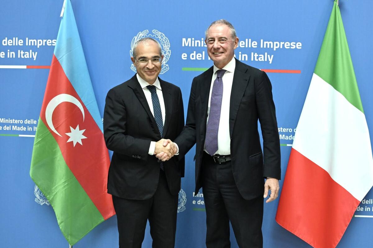 Azərbaycan və İtaliya biznes dairələri arasında əməkdaşlığın gücləndirilməsi perspektivləri nəzərdən keçirilib