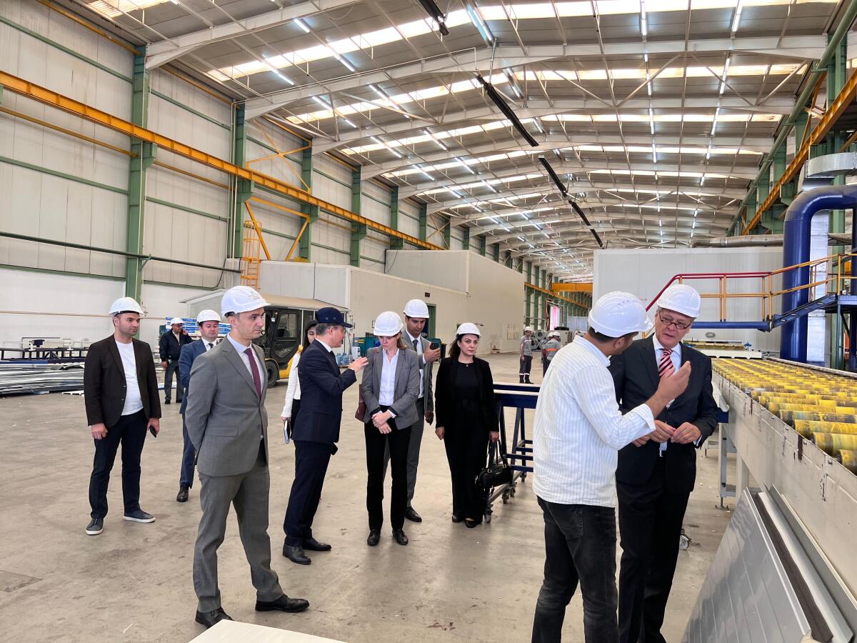 Almaniyanın Azərbaycandakı səfiri Sumqayıt Sənaye Parkına səfər edib